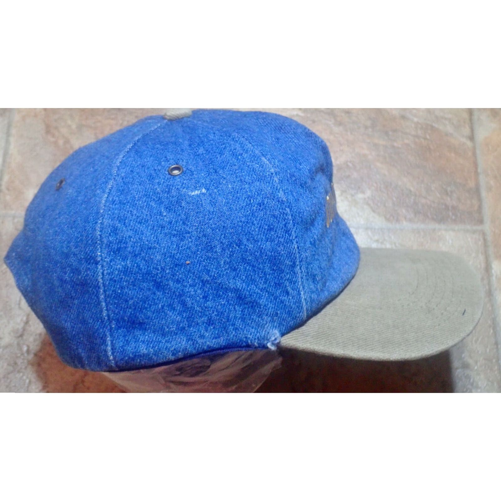 John Deere VINTAGE John Deere Trucker Hat K-Products Denim Snapback Adjustable Blue Size ONE SIZE - 6 Thumbnail