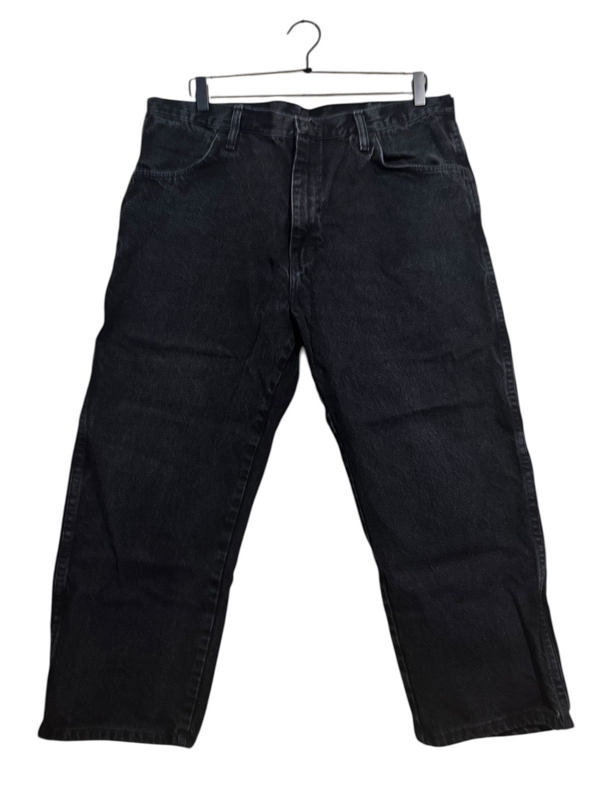 Vintage Rustlers black denim jeans 38x29 Size US 38 / EU 54 - 3 Thumbnail