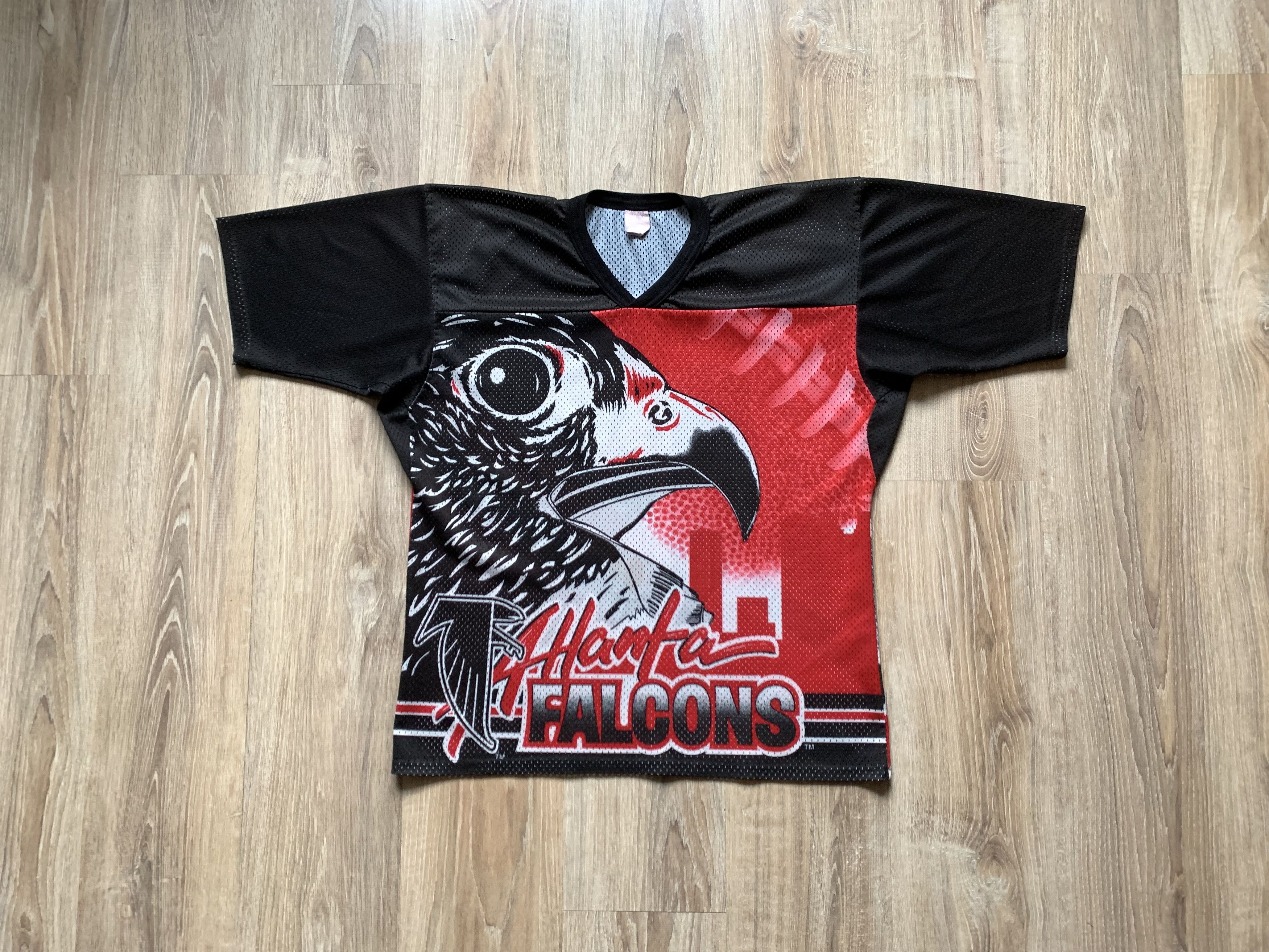 Ccm × NHL × Vintage Very Rare Atlanta Falcons CCM Hockey Jersey Overprint Size US S / EU 44-46 / 1 - 1 Thumbnail