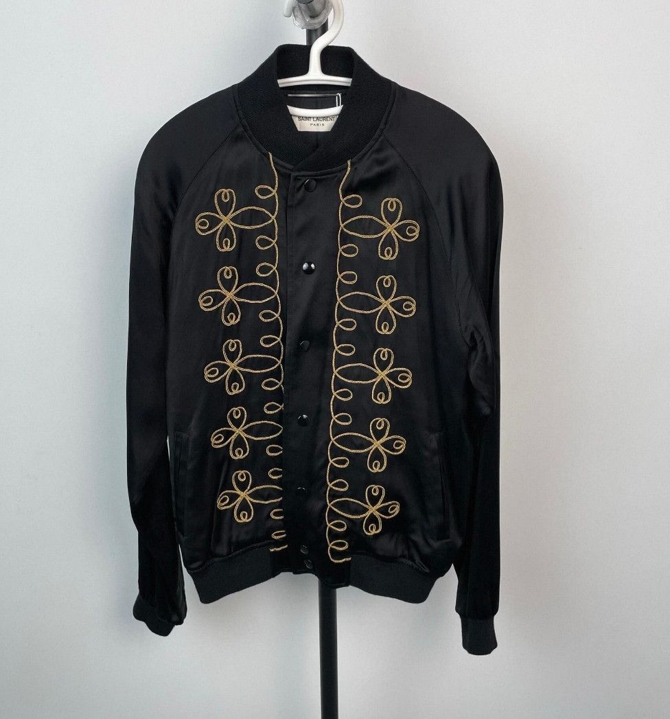 Yves Saint Laurent Saint Laurent SLP 15SS Silk Bomber Jacket. Size US S / EU 44-46 / 1 - 1 Thumbnail