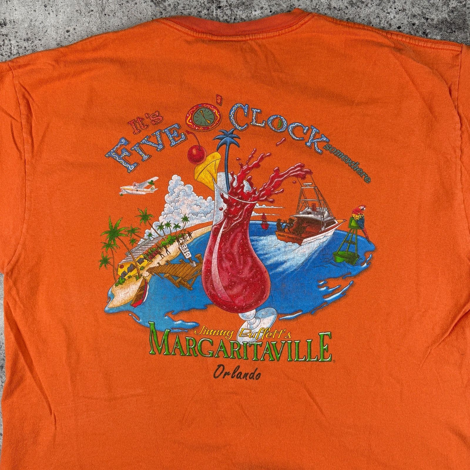 Vintage Margaritaville Jimmy Buffet Shirt It's 5 O'clock SomewhereXL Size US XL / EU 56 / 4 - 2 Thumbnail