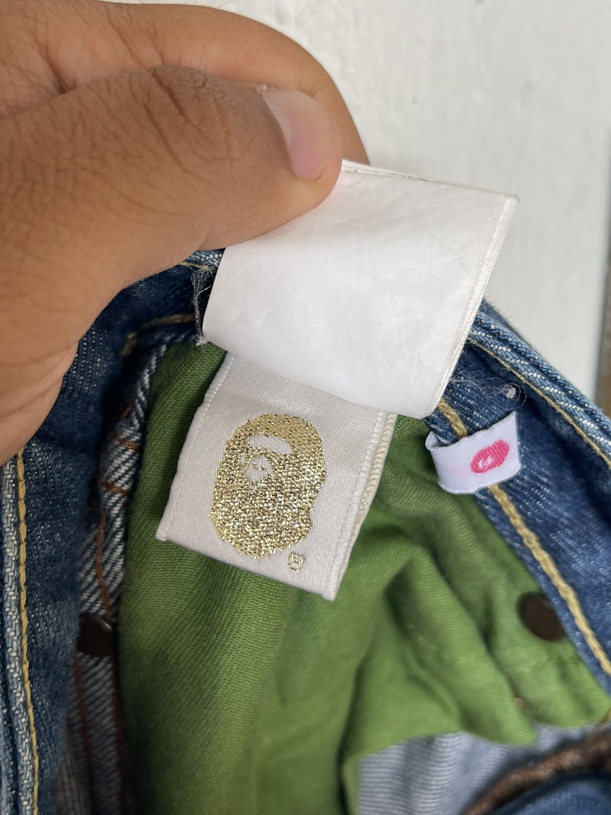 Bape Bape OG Spellout Logo Denim Size 30" / US 8 / IT 44 - 13 Thumbnail