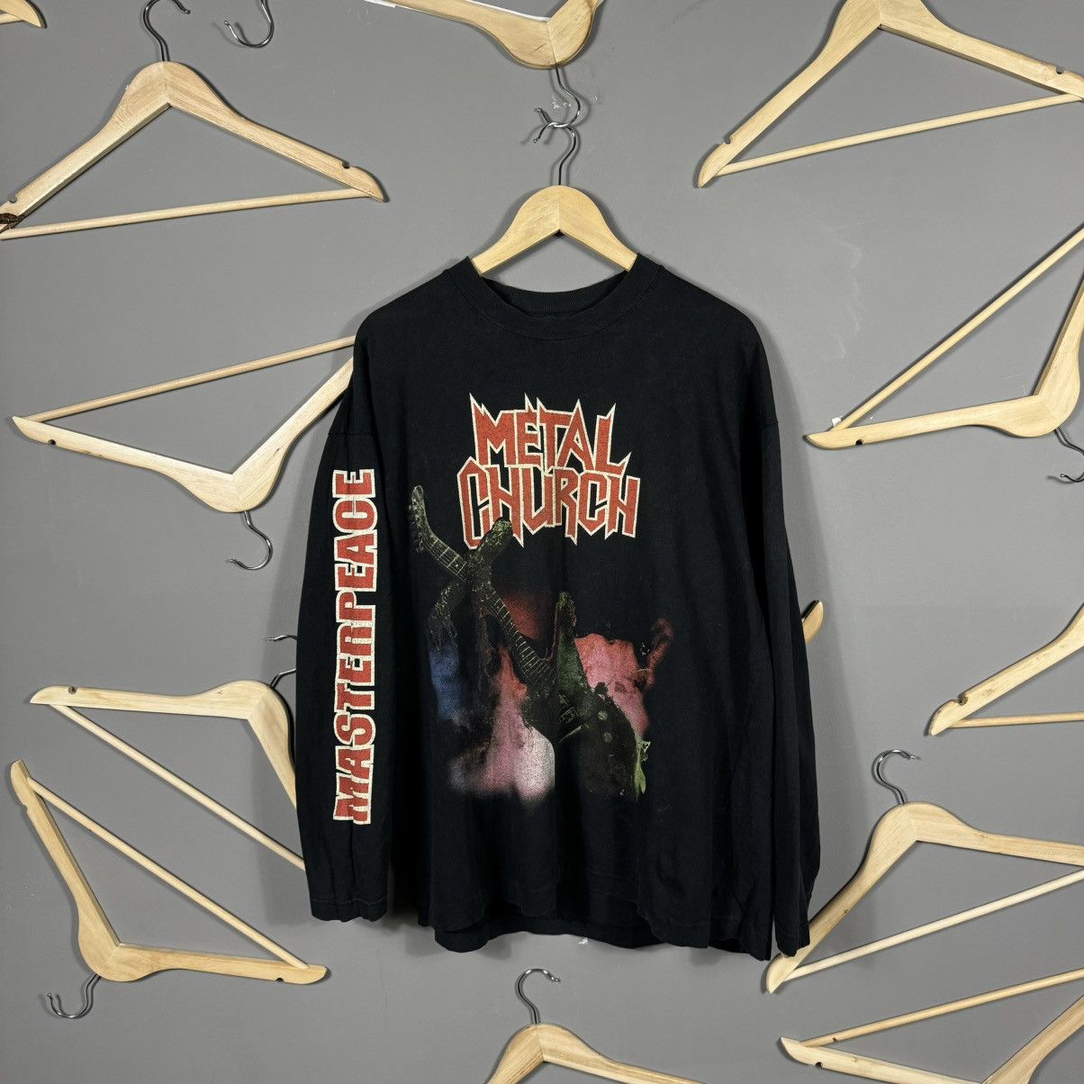 Band Tees Vintage 1999 METAL CHURCH Masterpeace Long Sleeve T-shirt Size US XL / EU 56 / 4 - 2 Thumbnail