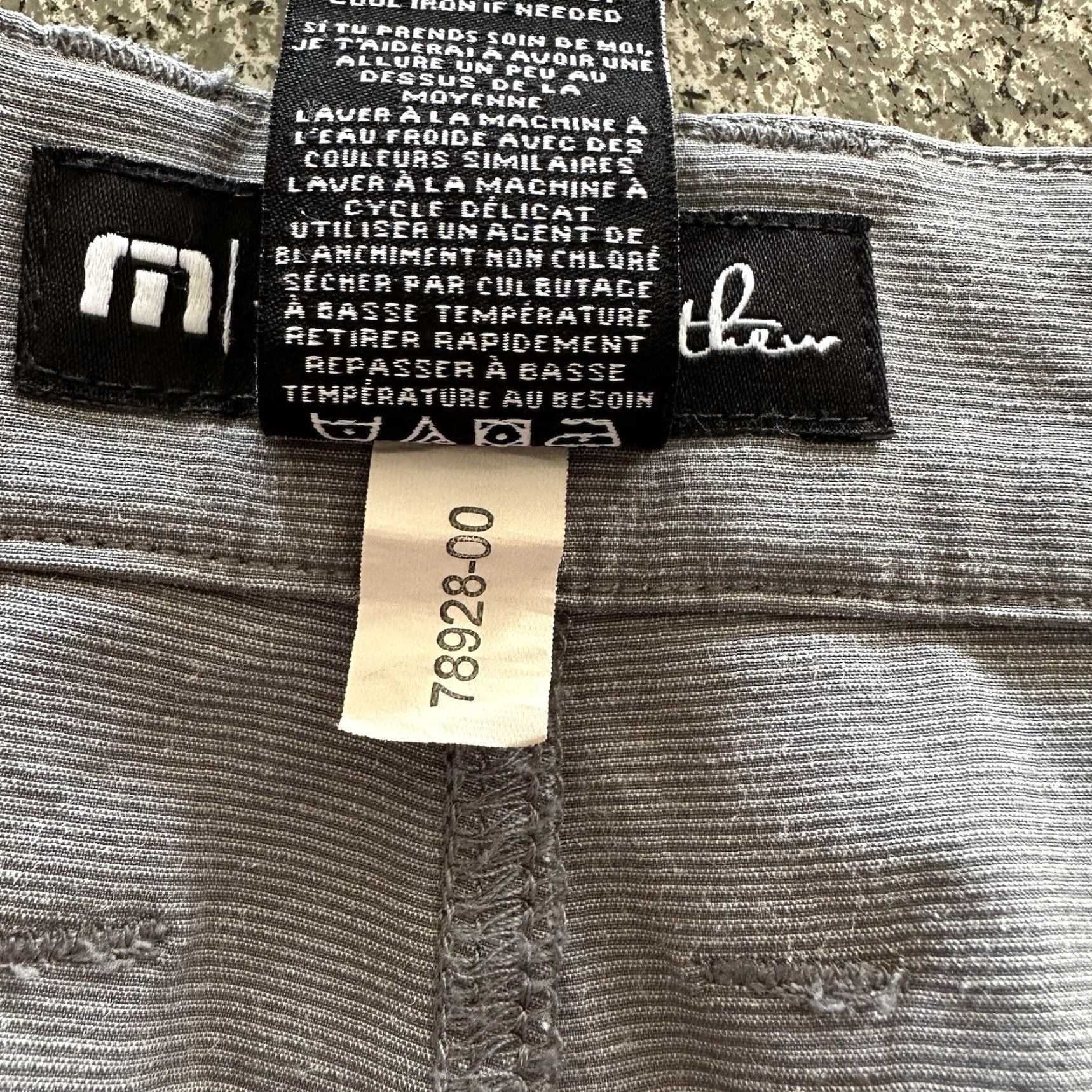 TravisMathew Travis Mathew Pants Mens 36x28 Chino Flat Front Gray Stretch 78928 Size US 36 / EU 52 - 5 Thumbnail