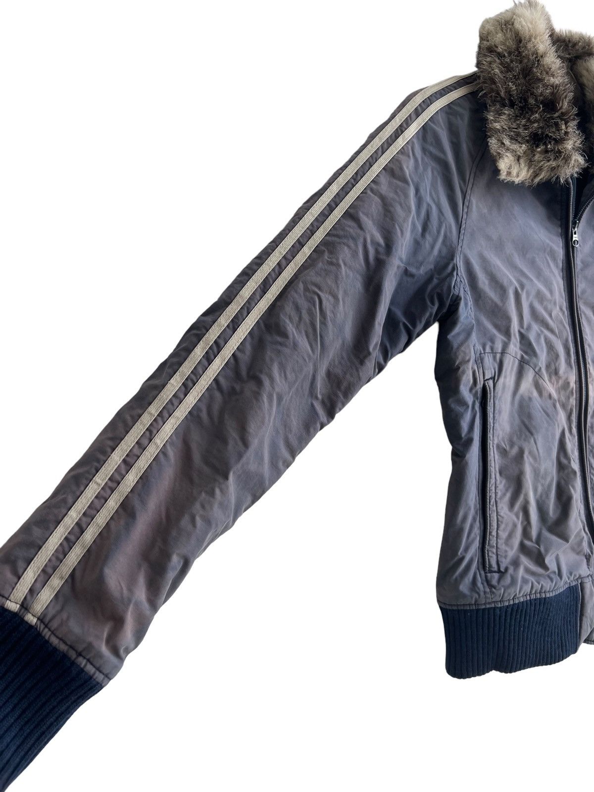 Hysteric Glamour 1990s Hysteric Glamour Dripping Logo Fur Bomber Jacket Size US S / EU 44-46 / 1 - 7 Thumbnail