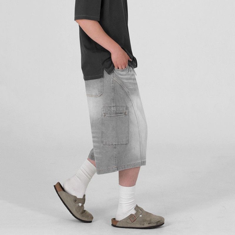 Japanese Brand × Jean Retro loose high street casual denim shorts Size US 32 / EU 48 - 5 Thumbnail