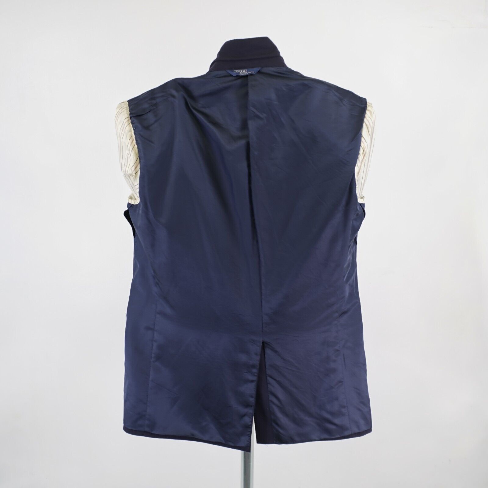 Polo Ralph Lauren Polo Ralph Lauren Flannel Wool Blue 2 Gold Button Blazer 44L Size 44L - 13 Thumbnail