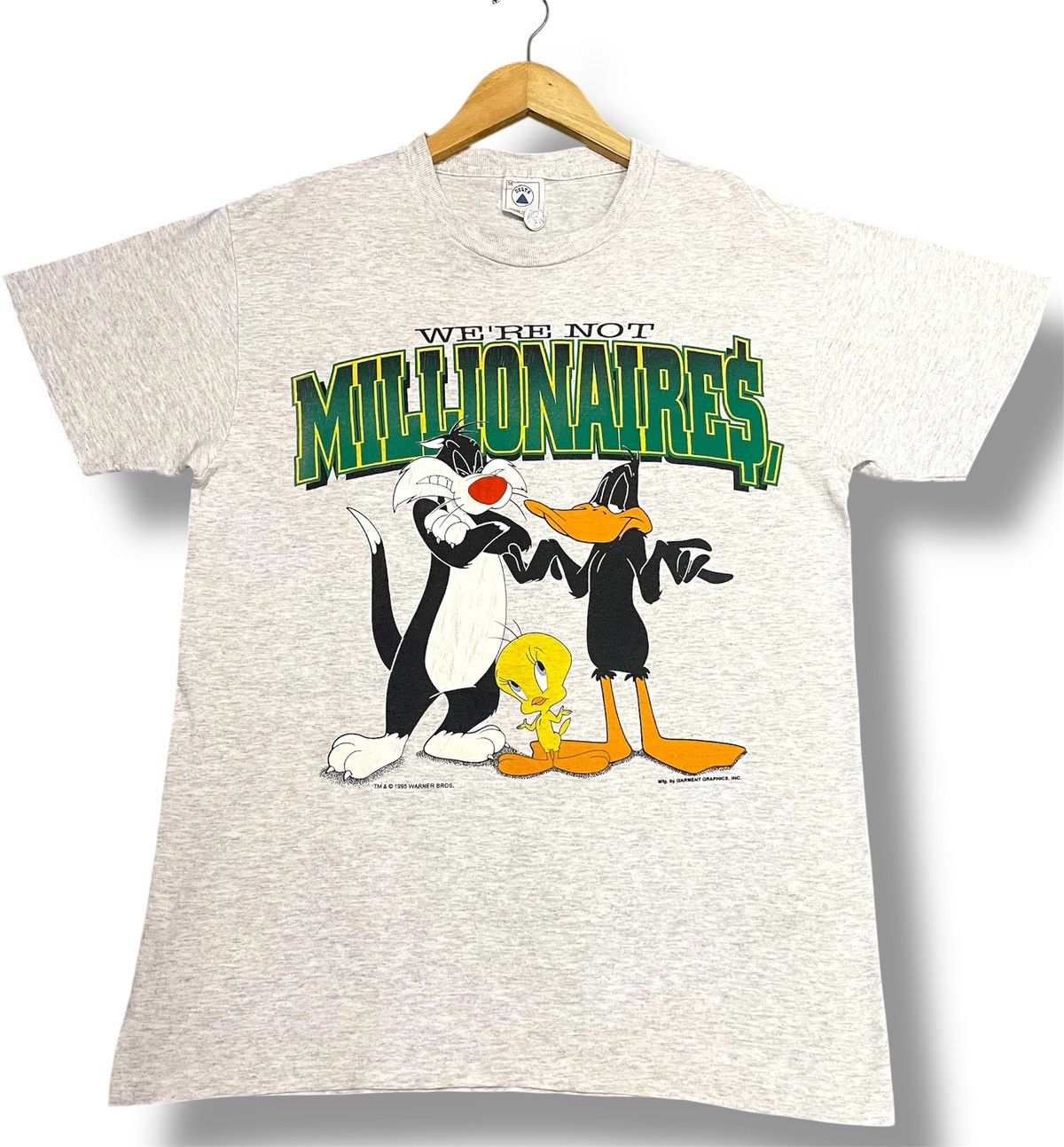 Vintage × Warner Bros Vintage Cartoon Network 1995 Warner Bros by Garment Graphic Size US M / EU 48-50 / 2 - 1 Thumbnail
