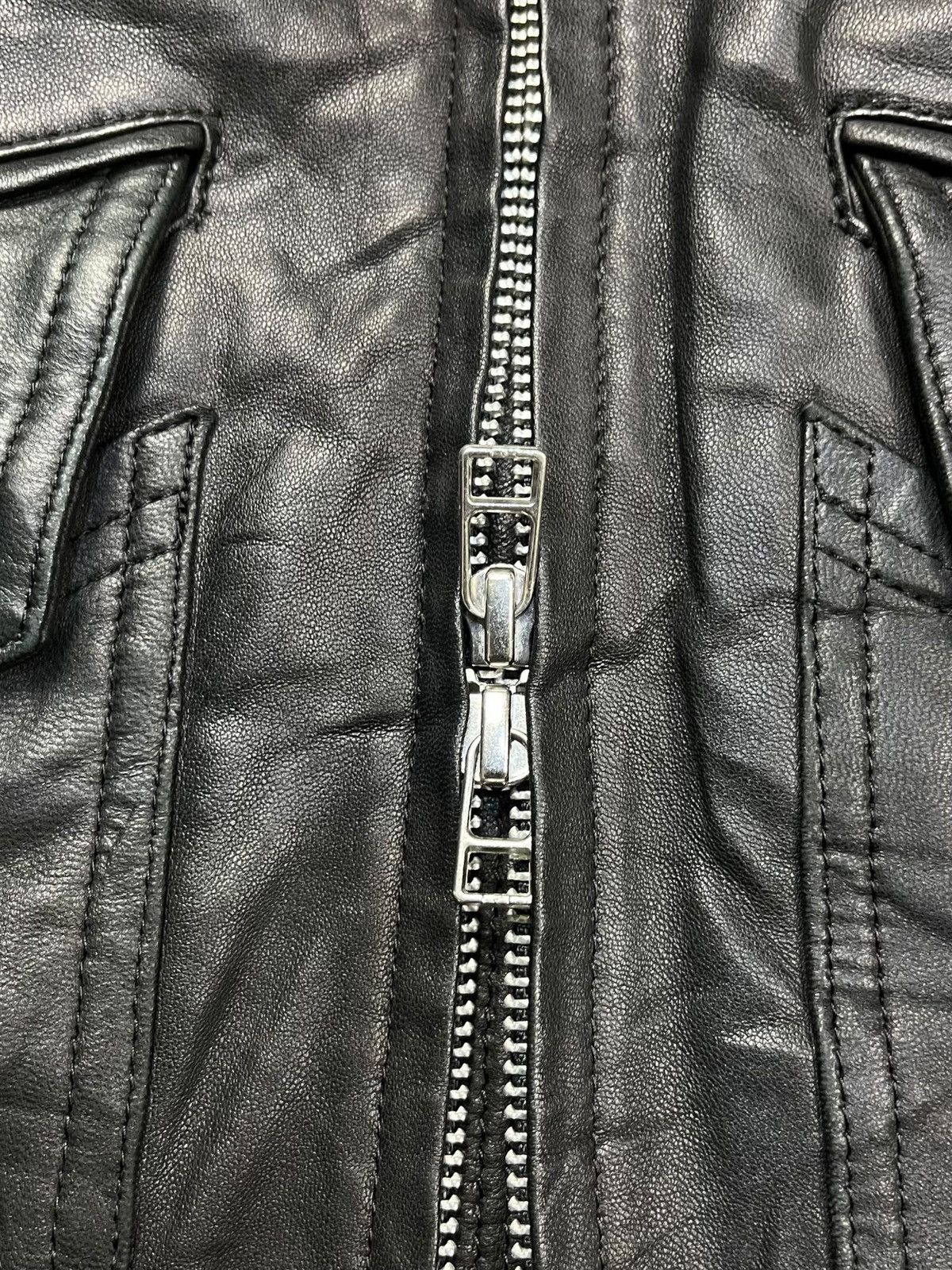 EKAM - Extra Long Sleeve Leather Jacket