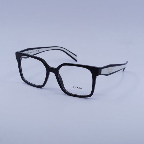 Prada PRB03V 16K1O1 Eyeglasses Black 52mm Square Frame
