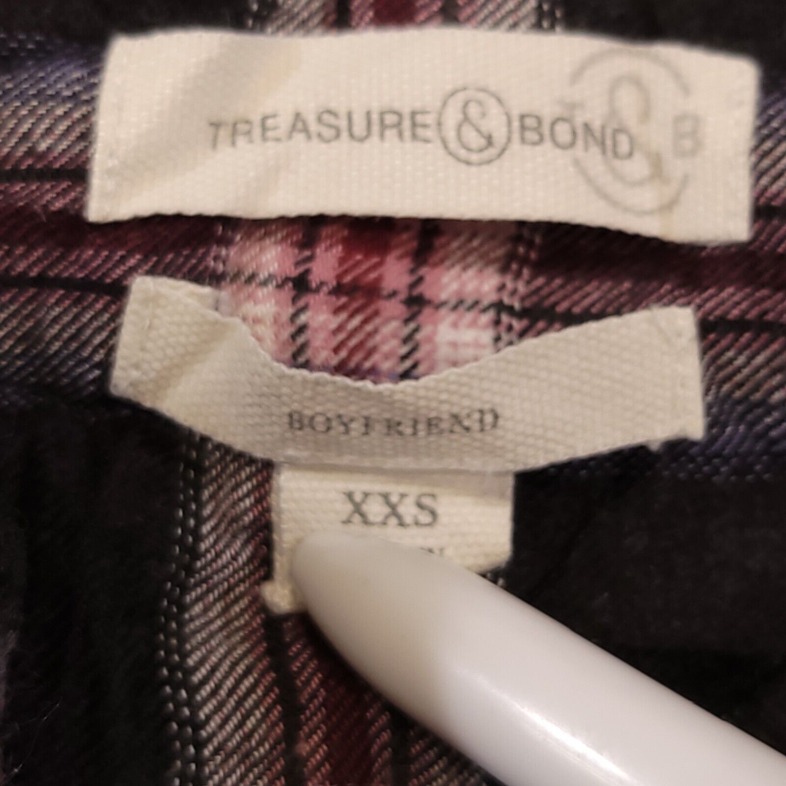 Treasure & Bond Treasure & Bond Tartan Flannel Button Up Shirt Mens Size 2XS Size US XXS / EU 40 - 3 Thumbnail