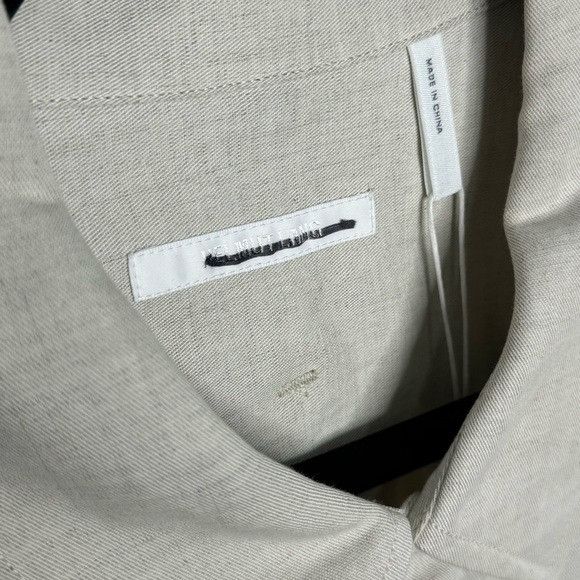 Helmut Lang Helmut Lang Twill Linen Shirt Natural Tan Men’s XL Size US XL / EU 56 / 4 - 2 Thumbnail