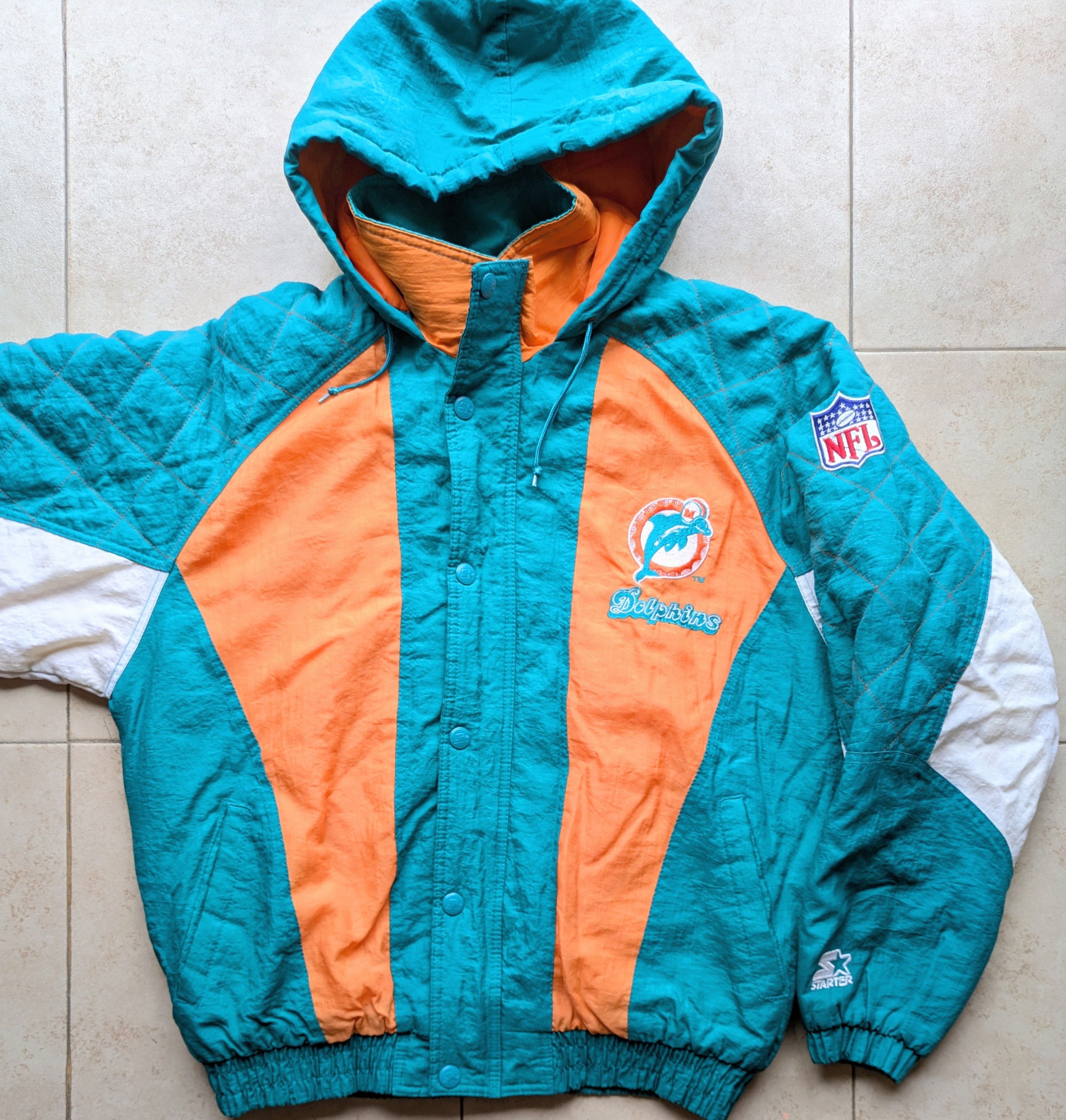 NFL Miami Dolphins 90s STARTER puffer M coat MARINO NFL vintage Size US M / EU 48-50 / 2 - 7 Thumbnail
