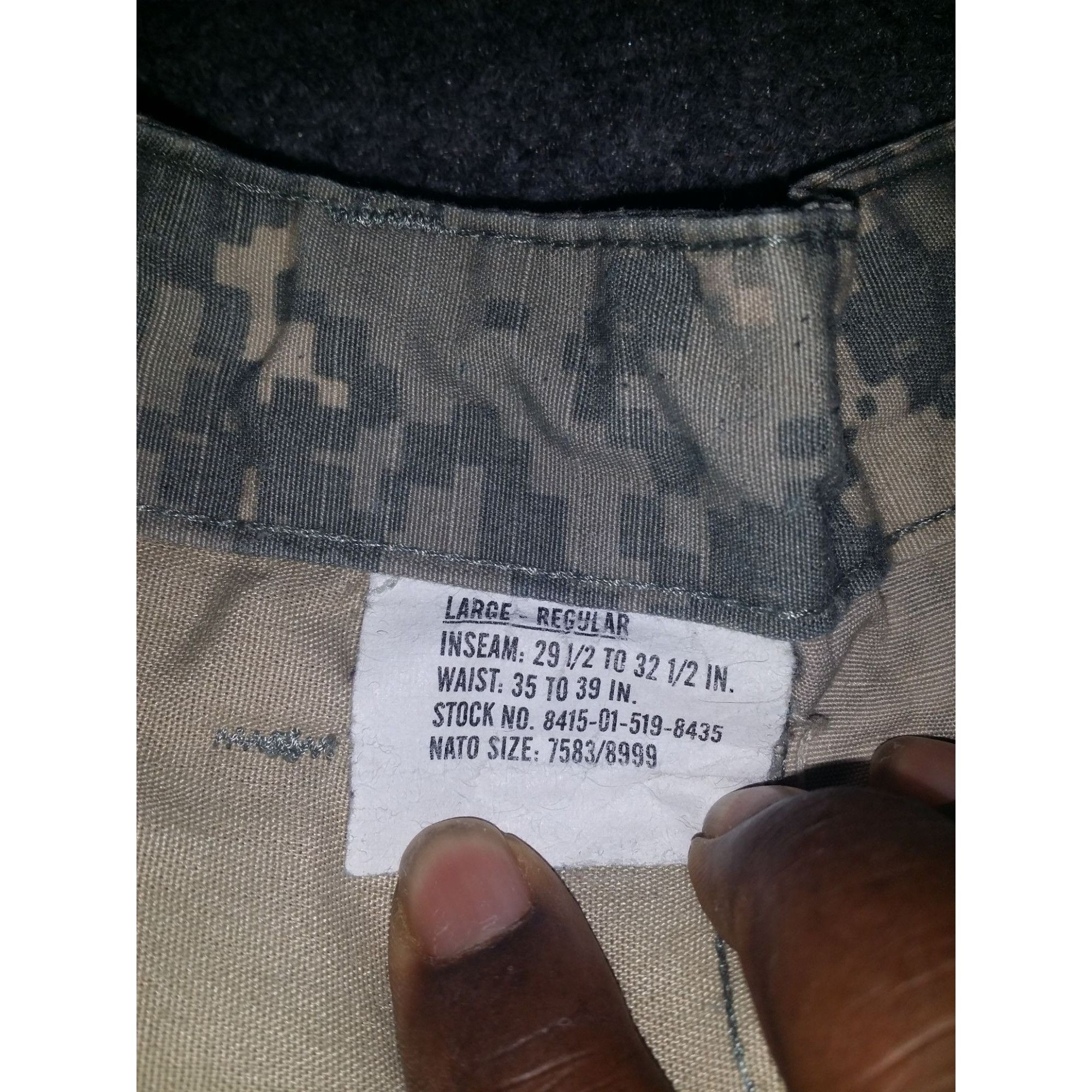 Other USGI US Military Army Combat Uniform Button Fly Pants Size L Size US 38 / EU 54 - 6 Thumbnail