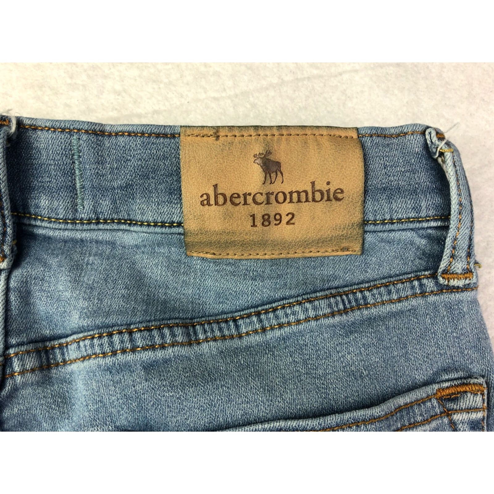 Abercrombie & Fitch VINTAGE Abercrombie & Fitch Jeans - Abercrombie & Fitch Juniors Size 13/14 27x25 Blue Denim Slim Skinny Denim Jeans Womens Size 34" / US 12 / IT 48 - 7 Thumbnail