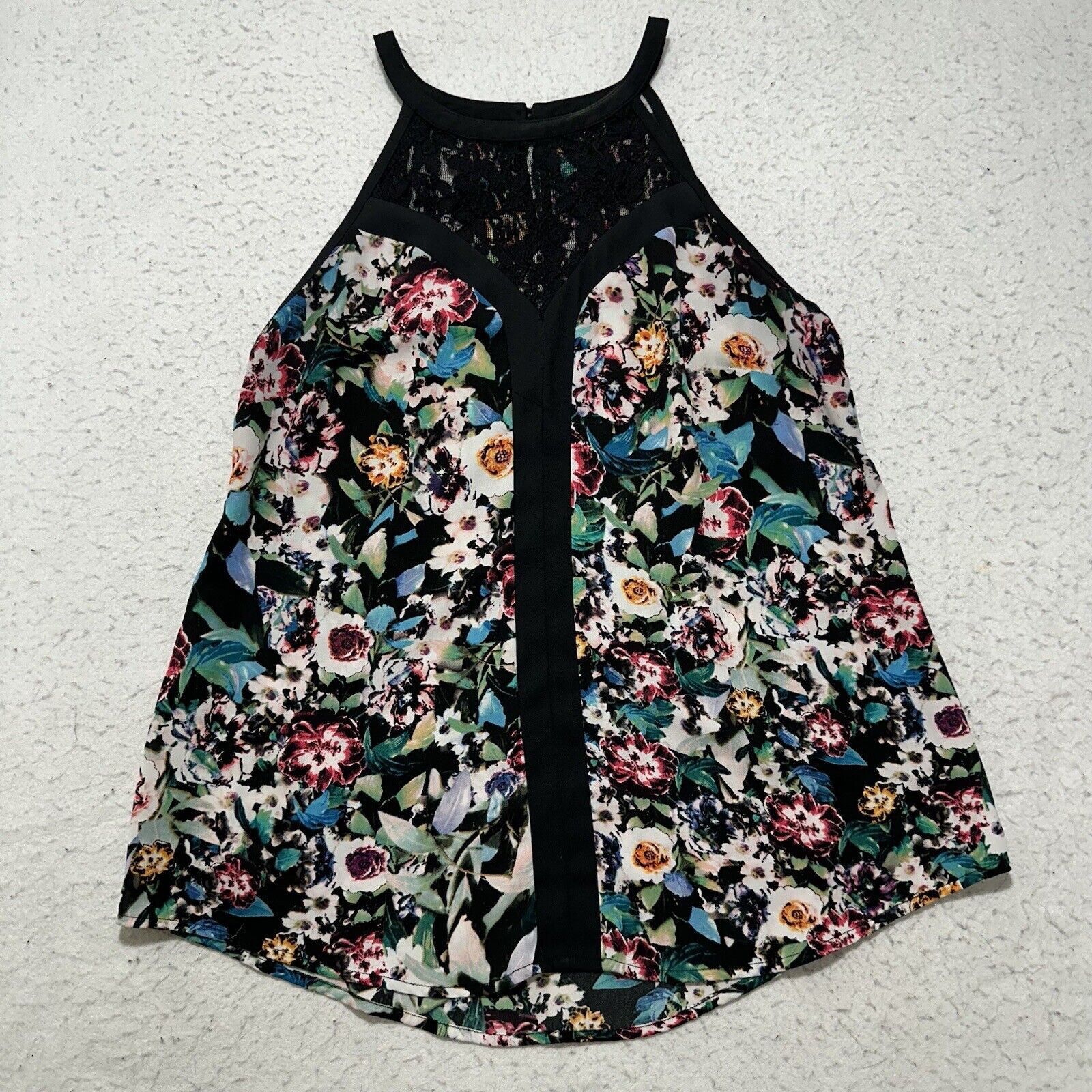 Nicole Miller Nicole Miller Medium Floral Tank Top Lightweight Blouse Size M / US 6-8 / IT 42-44 - 1 Thumbnail