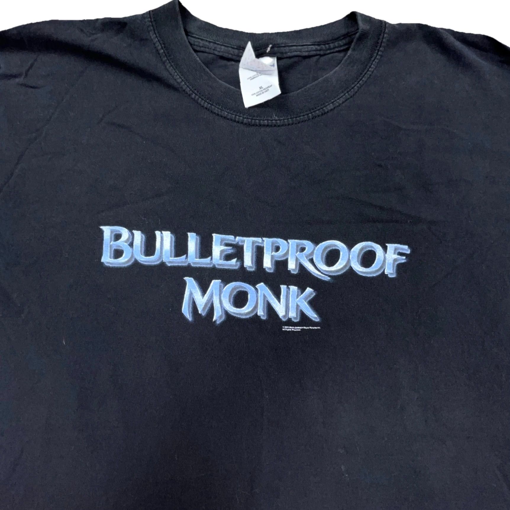 Gildan VINTAGE Gildan Bulletproof Monk Shirt Men XL Black Tee Movie Promo 2003 Y2K Grunge Retro Size US XL / EU 56 / 4 - 2 Thumbnail