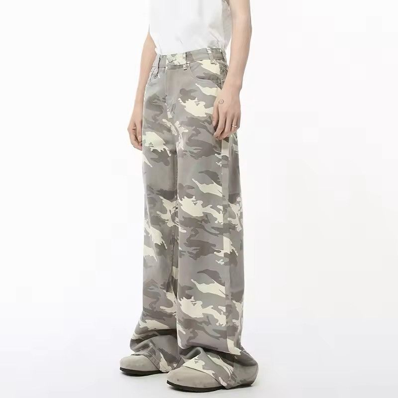 Japanese Brand × Jean Straight Bottom Camouflage Jean Size US 33 - 1 Thumbnail