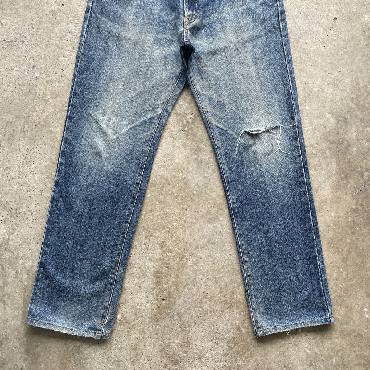 Edwin × Japanese Brand W32 Vintage Edwin Made In Japan Faded Distressed Jeans Pants Size US 32 / EU 48 - 4 Thumbnail