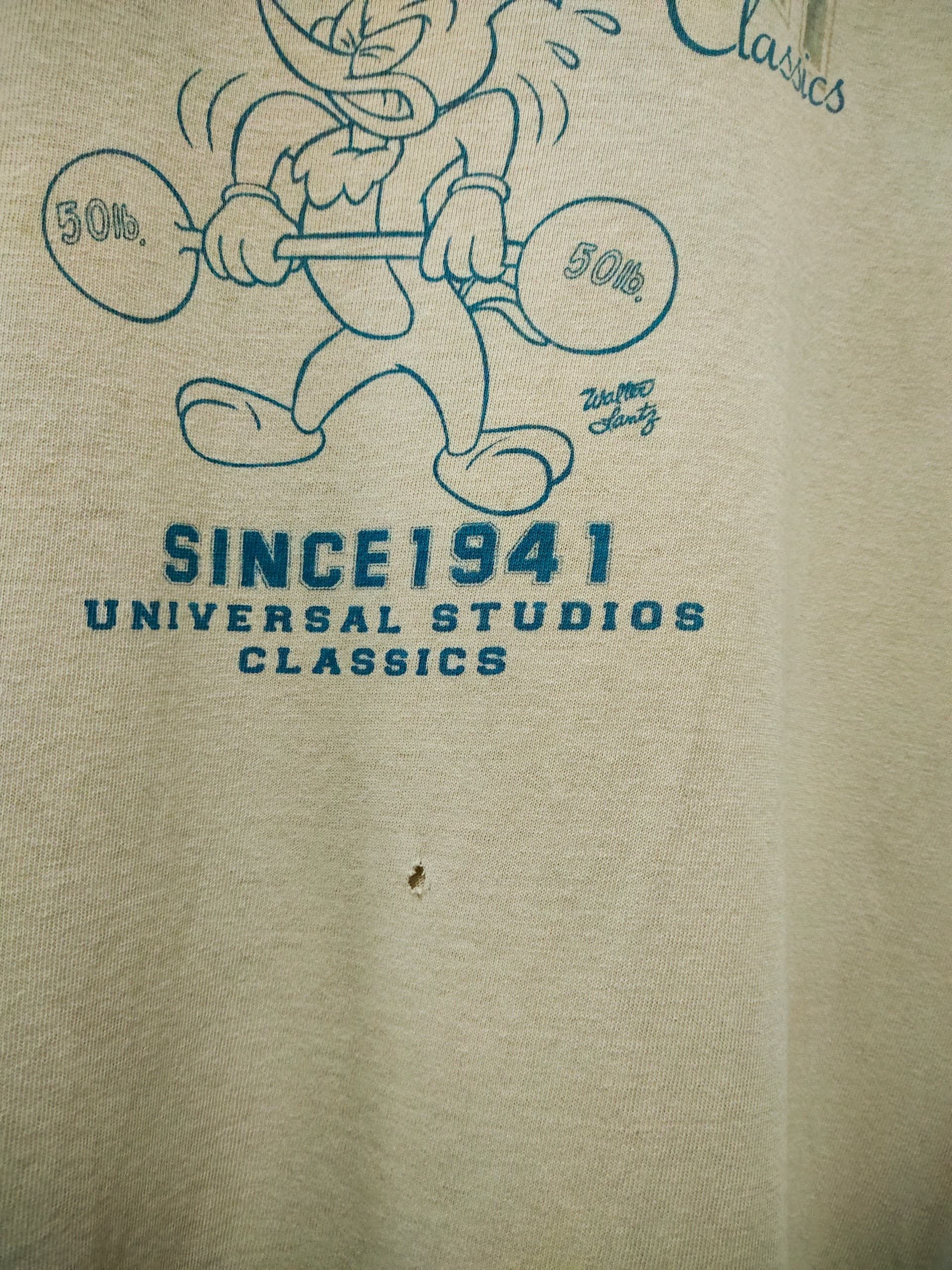 Universal Studios × Vintage Vintage Woody Woodpacker Universal studios distressed tee Size US L / EU 52-54 / 3 - 4 Thumbnail