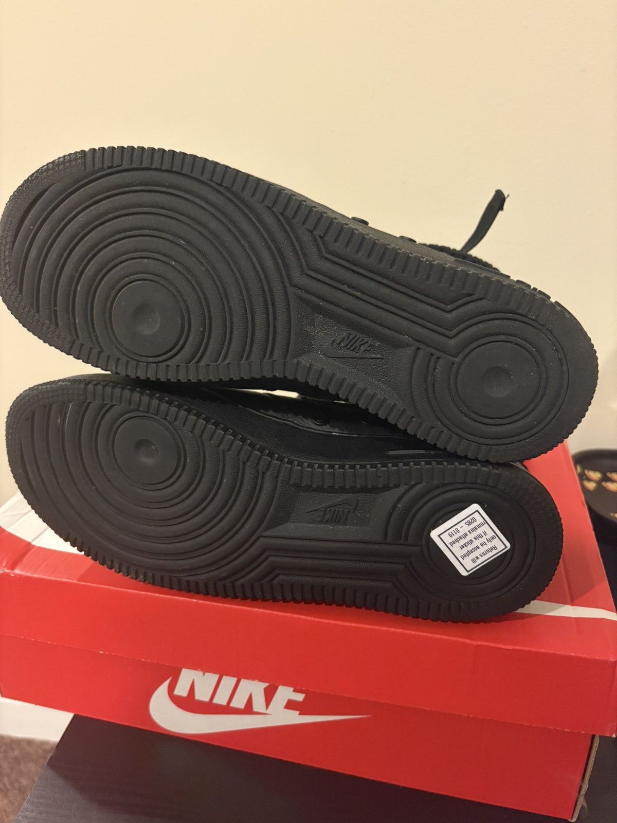 Nike NIKE SF AIR FORCE 1 ‘TRIPLE BLACK’ HIGH Size US 10 / EU 43 - 6 Thumbnail