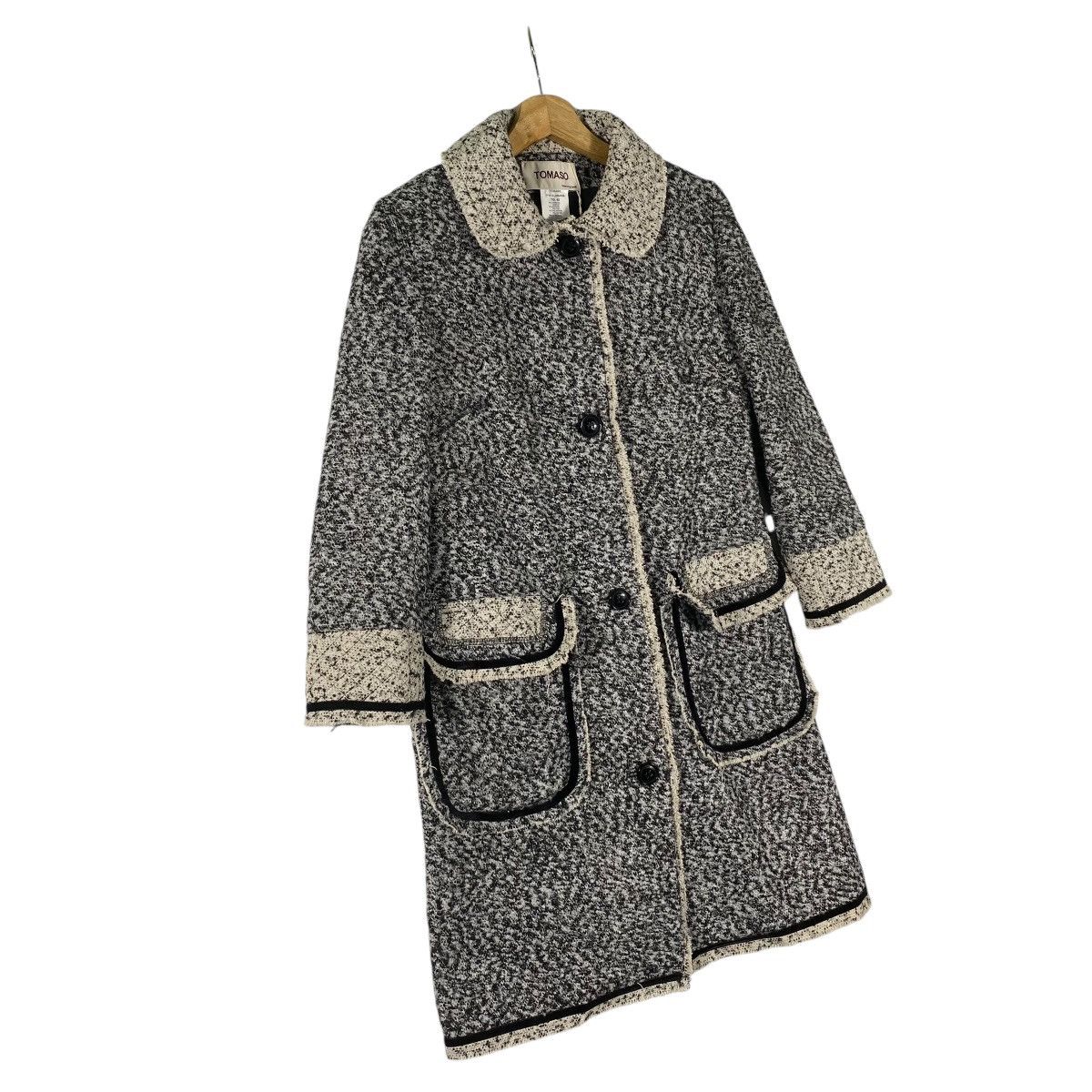 Vintage Vintage Tomaso Stefanelli Long Jacket Size 40 Grey Colour Size S / US 4 / IT 40 - 2 Thumbnail