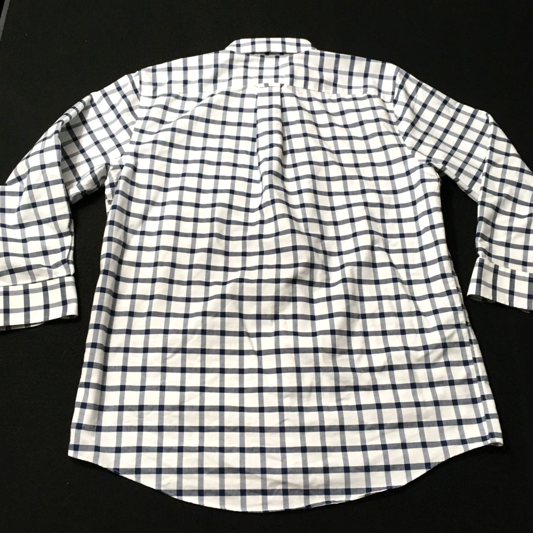 Stafford Stafford Shirt Mens 16.5 White Wrinkle Free Oxford Check Button Down Size US XL / EU 56 / 4 - 7 Thumbnail