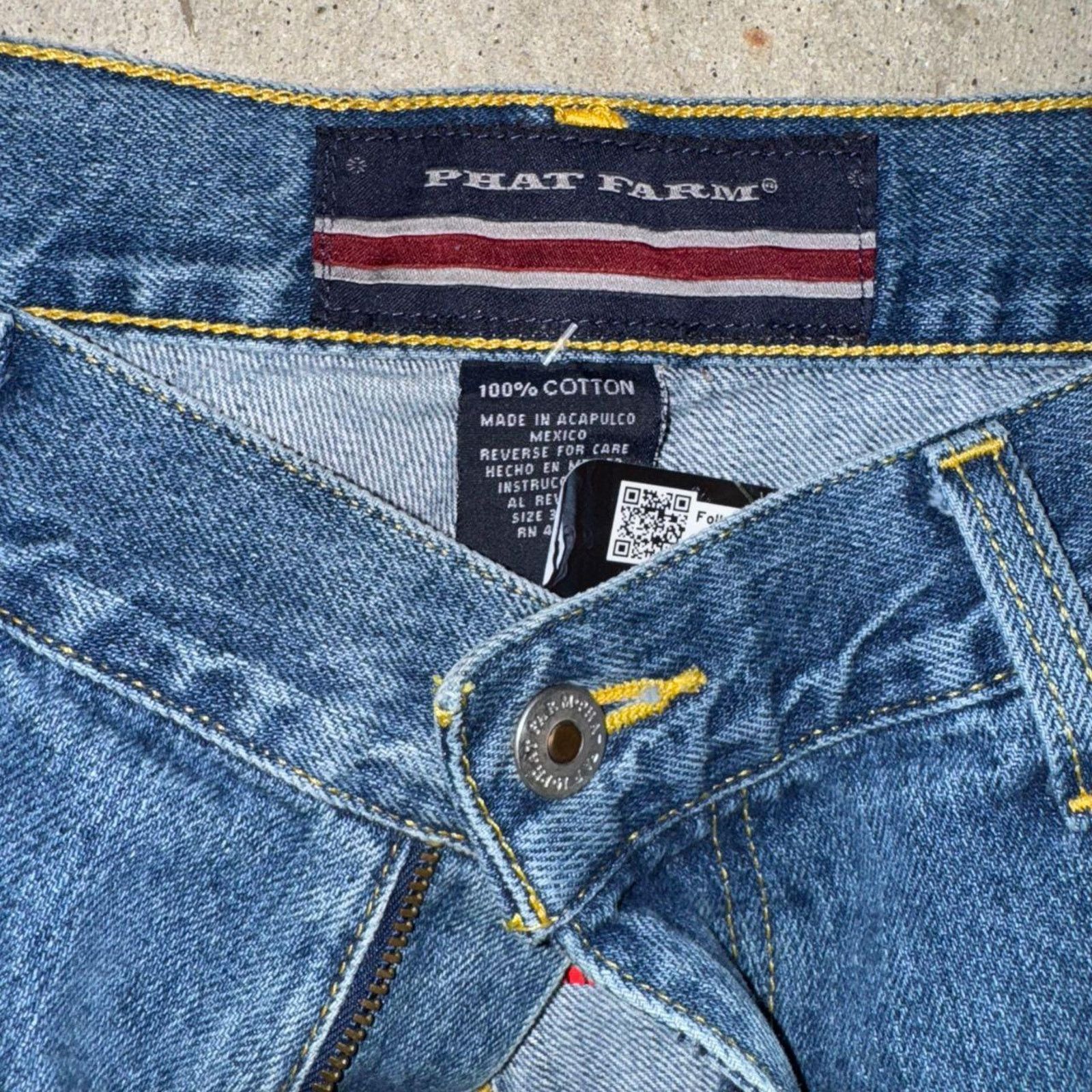 Phat Farm Vintage y2k phat farm carpenter hip hop 2000s denim jeans Size US 38 / EU 54 - 5 Thumbnail