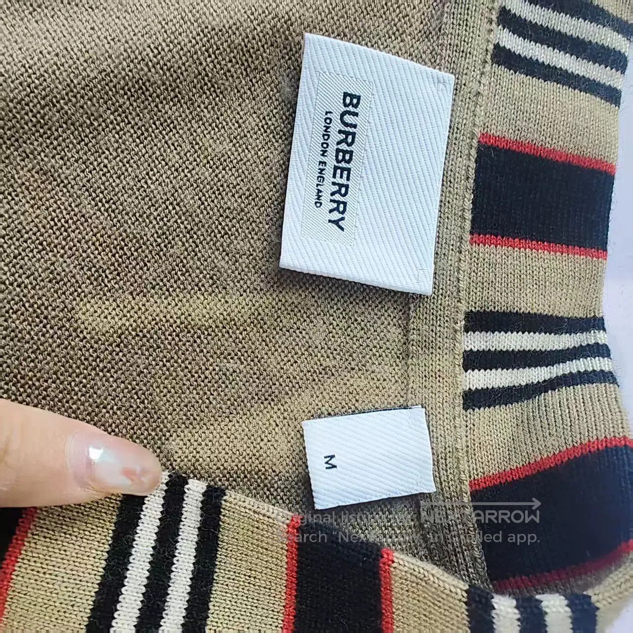Burberry burberry beige wool cardigan with stripes. Size US M / EU 48-50 / 2 - 3 Thumbnail