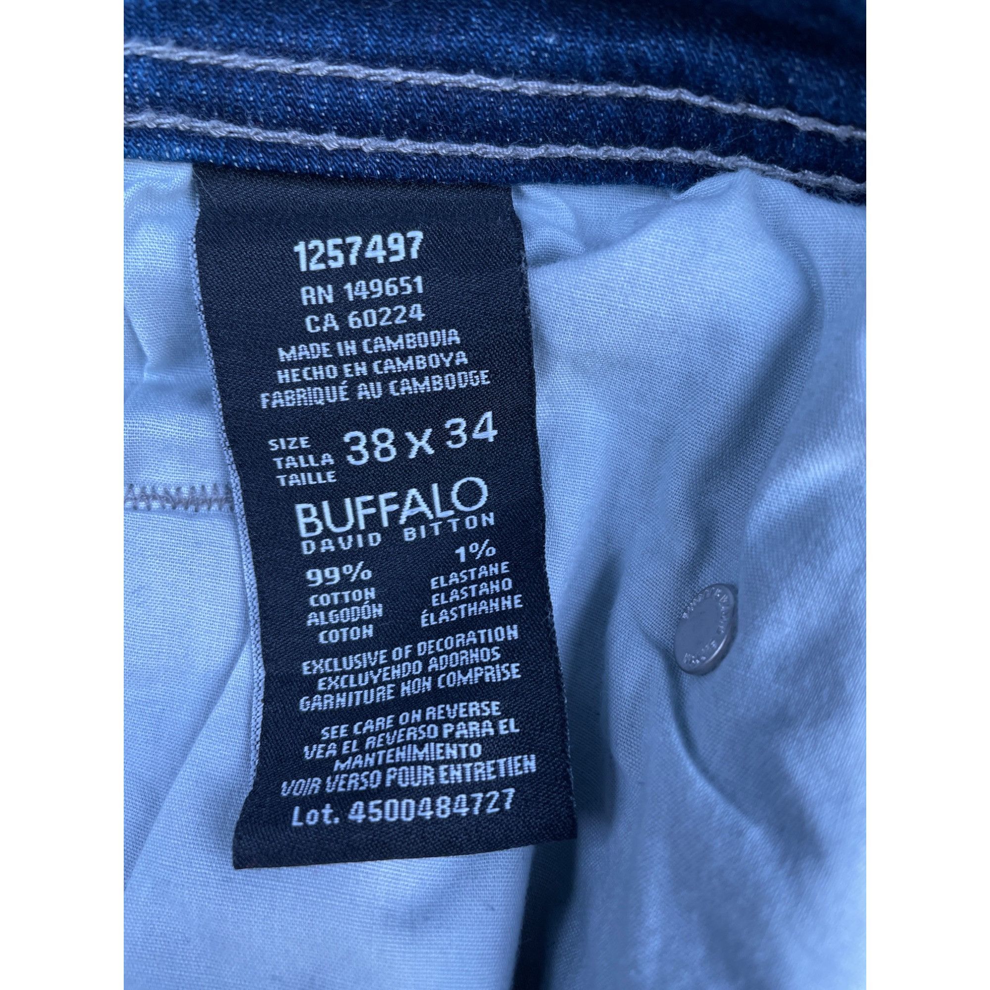 Buffalo David Bitton Buffalo David Bitton Jackson Men's Blue Jeans Straight Stret Size US 38 / EU 54 - 5 Thumbnail