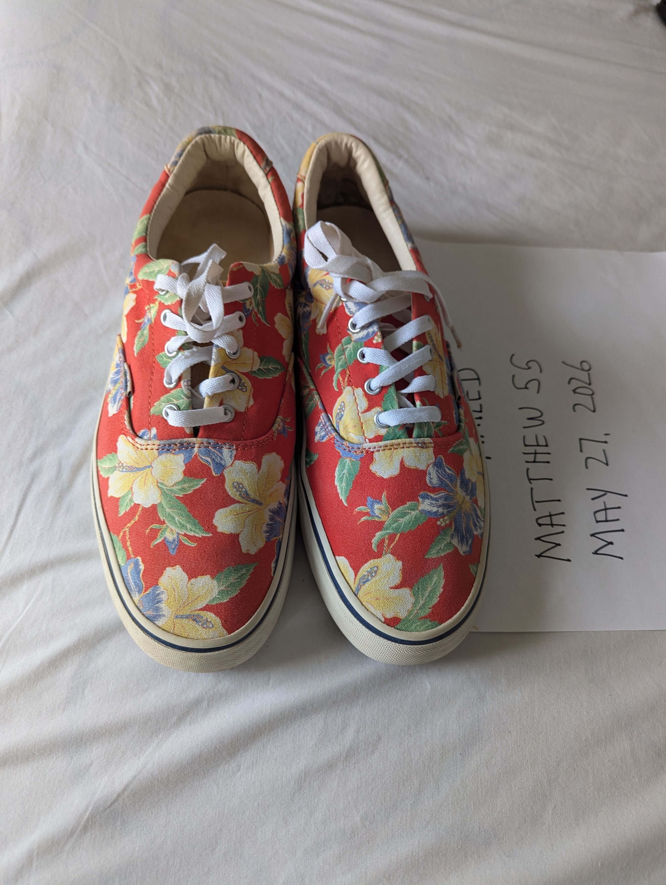 Polo Ralph Lauren Vintage Flowery Canvas Size US 12 / EU 45 - 5 Thumbnail