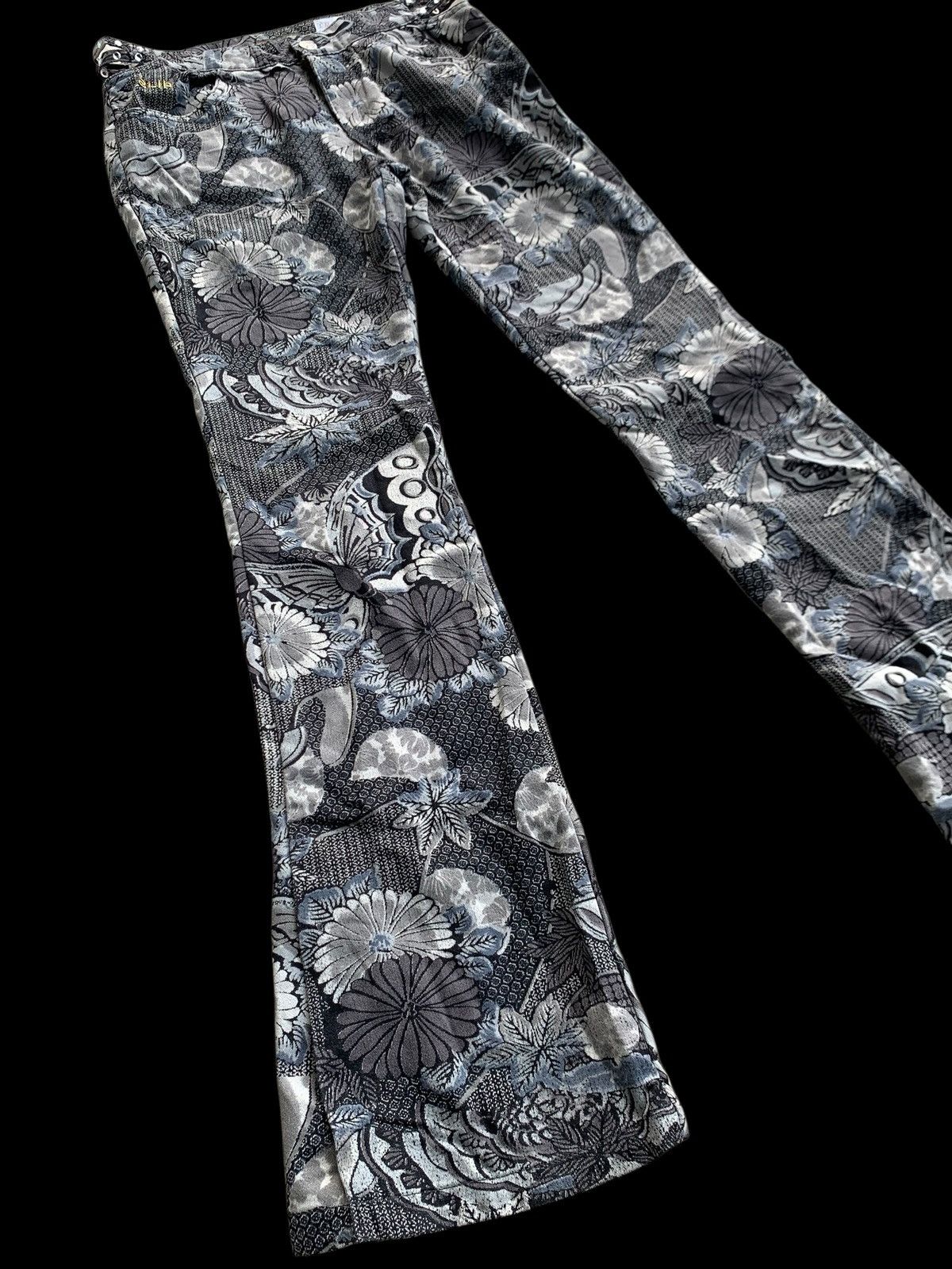 If Six Was Nine × Japanese Brand × Vintage Ladies FLARES Retro Flower Bell Bottoms Hippie vtg trousers Size 28" / US 6 / IT 42 - 19 Thumbnail