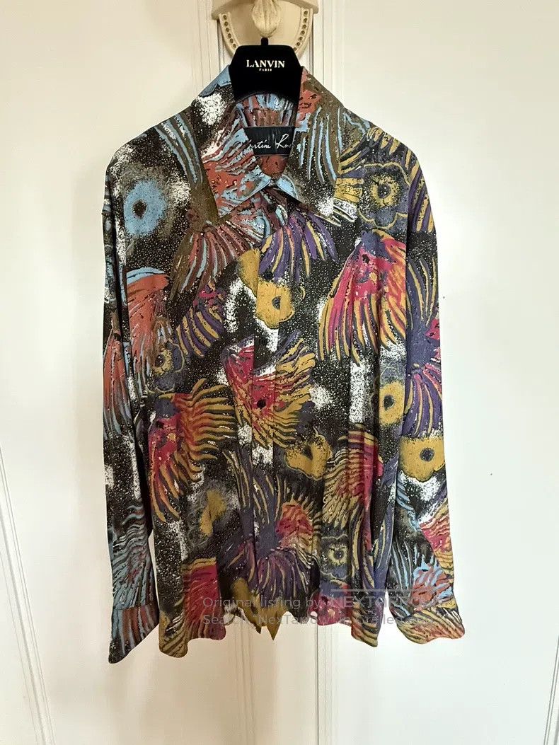 Martine Rose Martine Rose Flame-printed shirt Size US XS / EU 42 / 0 - 1 Thumbnail