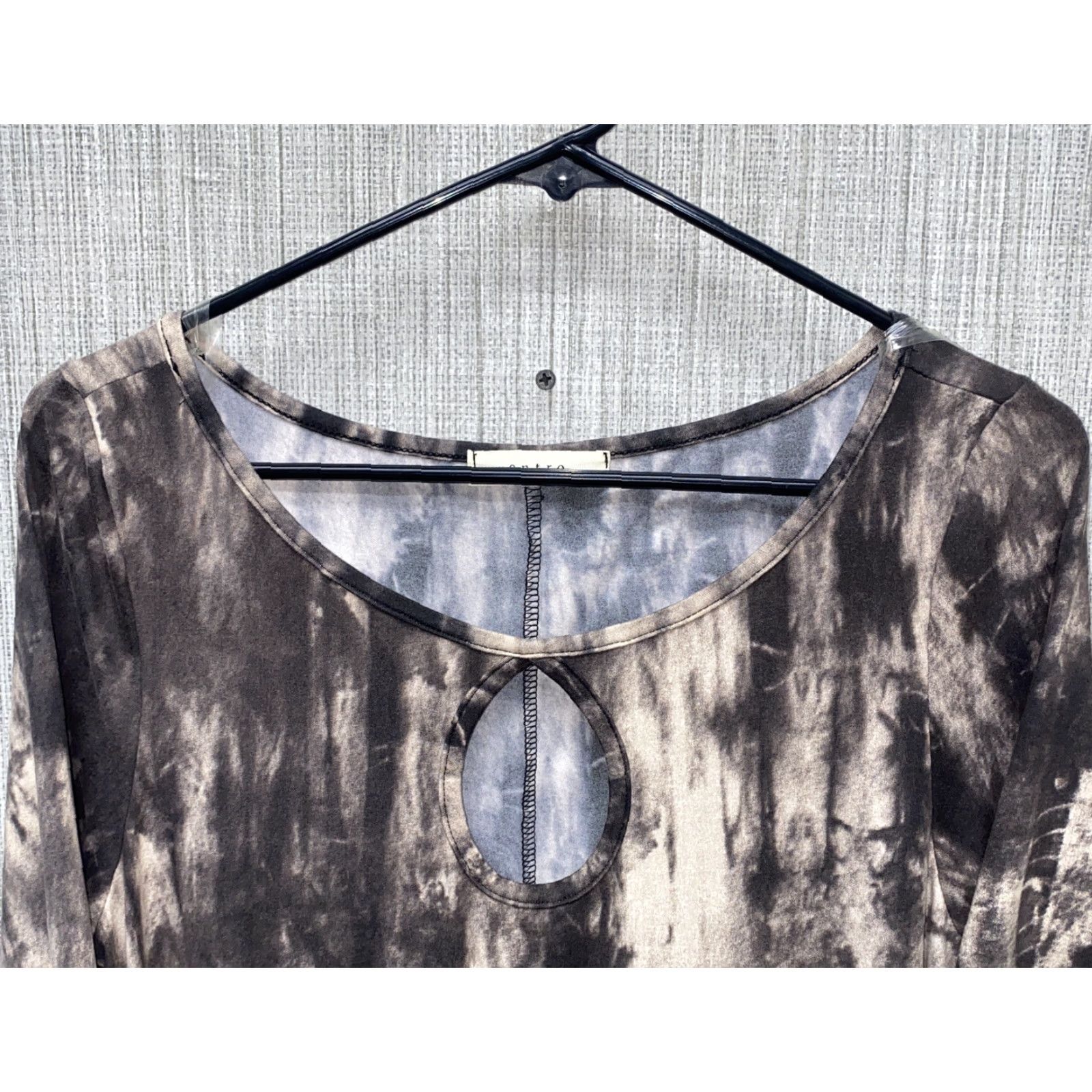 Vintage Entro Womens T-Shirt Dress Long Sleeve Pullover Gray Size L Size L / US 10 / IT 46 - 3 Thumbnail