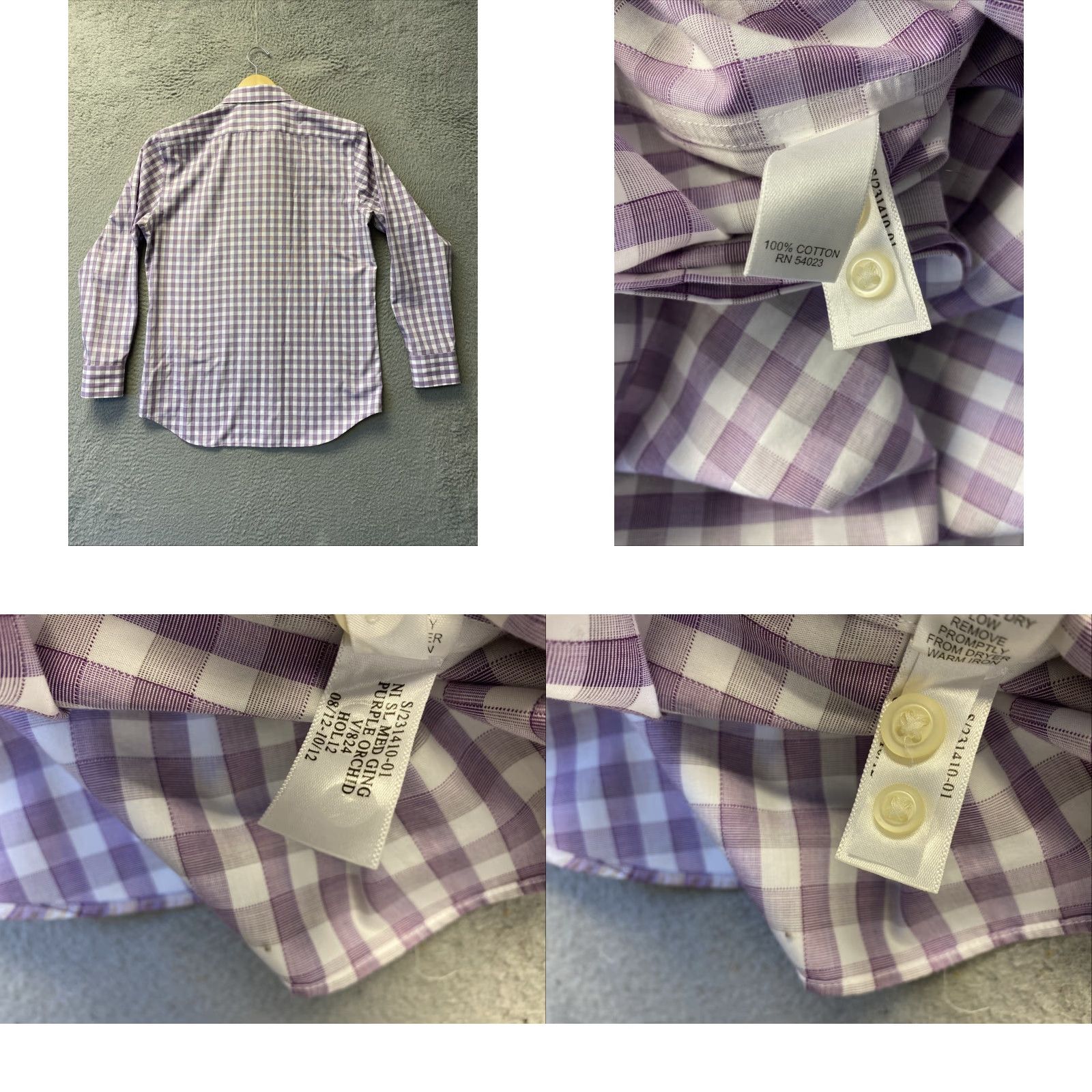 Banana Republic Banana Republic Button Shirt M Mens Purple Orchid Lavender Multicolor Slim Button Shirt 199- e Size US M / EU 48-50 / 2 - 8 Thumbnail