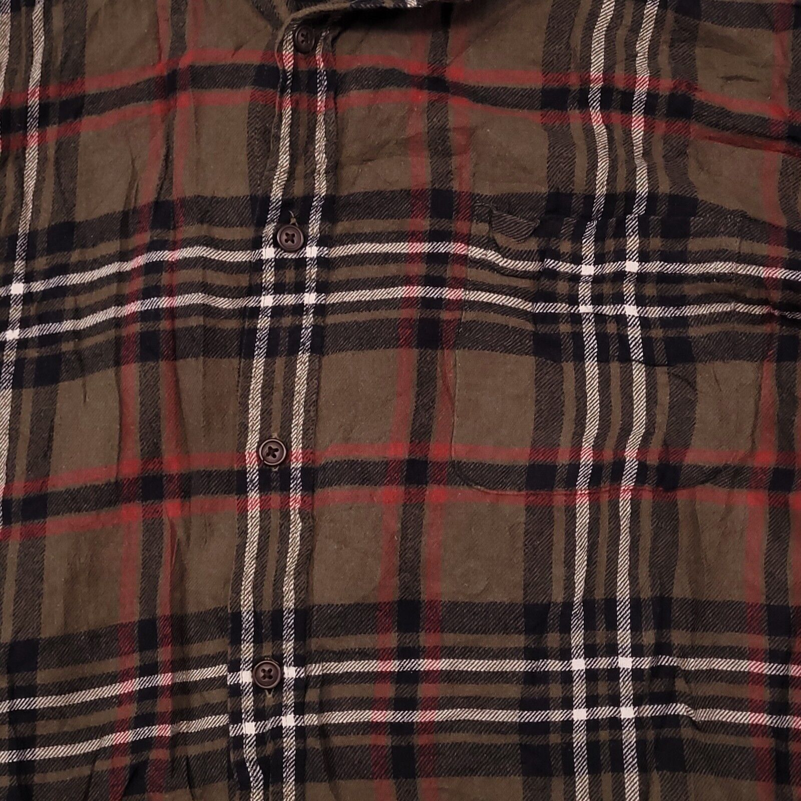 Croft & Barrow Croft & Barrow Tartan Flannel Shirt Mens Size Large L Green Size US L / EU 52-54 / 3 - 4 Thumbnail