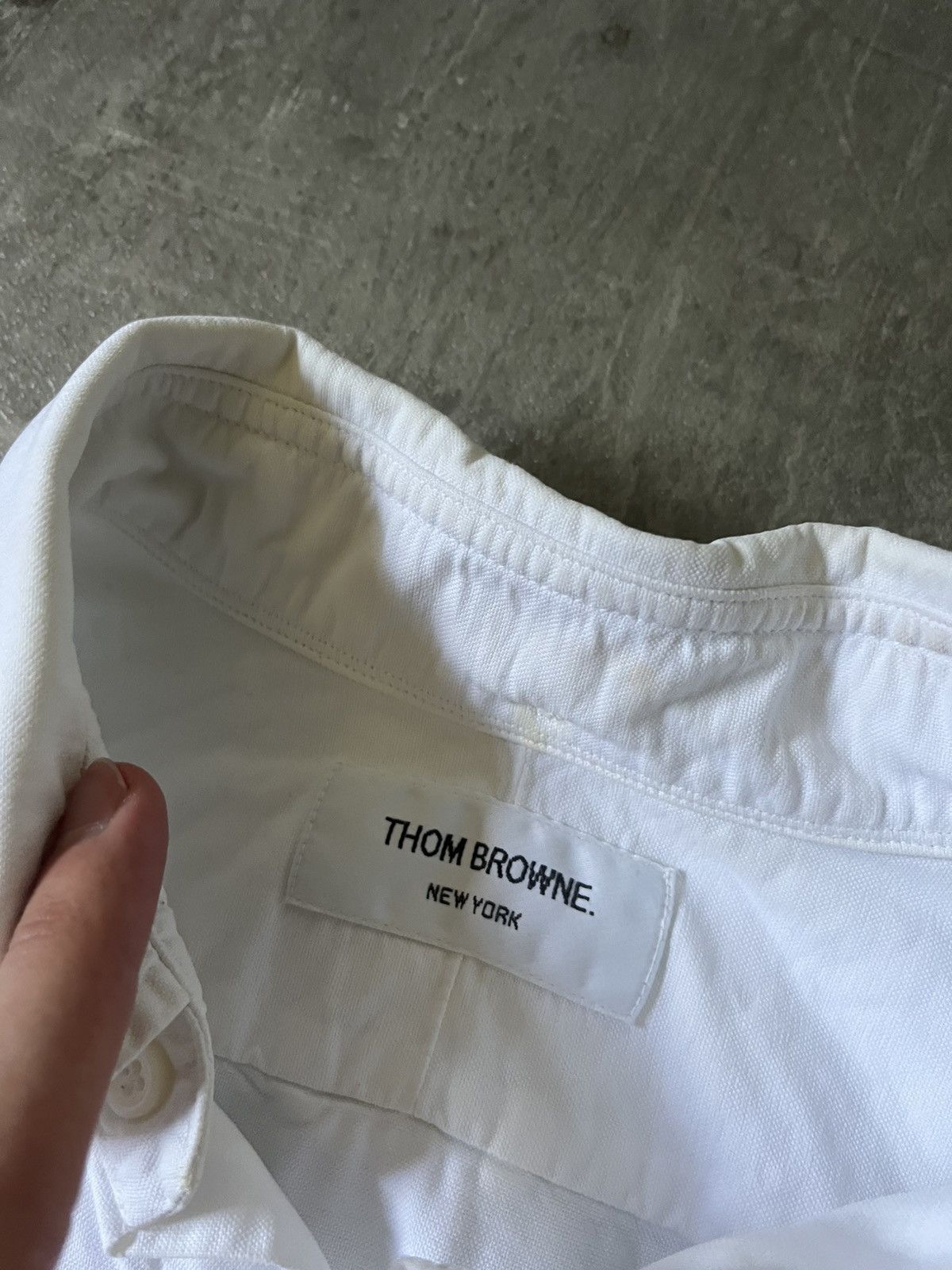 Thom Browne Thom Brown white button up shirt cotton Size US L / EU 52-54 / 3 - 11 Thumbnail
