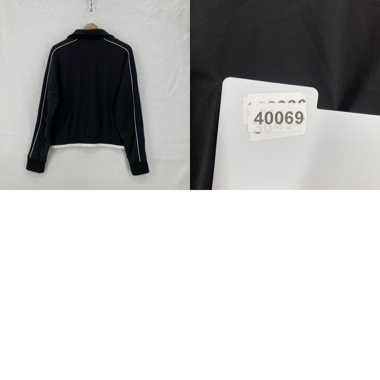 Athleta Athleta Brooklyn Black and White Full Zip Track Bomber Jacket Womens Medium Gym Size M / US 6-8 / IT 42-44 - 9 Thumbnail