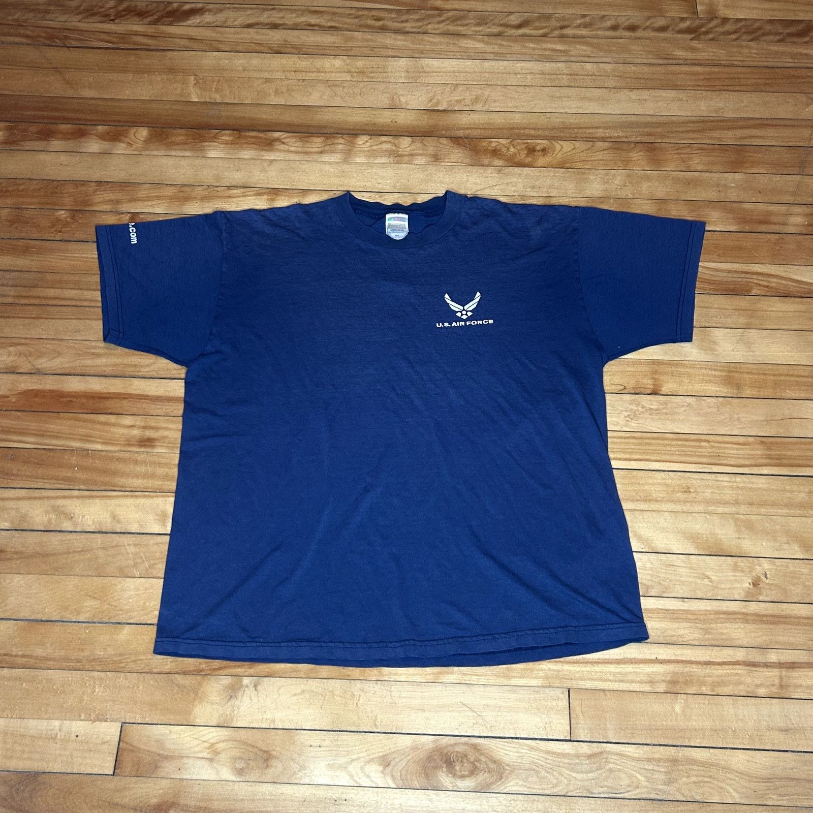Fruit Of The Loom Vintage 90s Airforce T-Shirt XL Size US XL / EU 56 / 4 - 4 Thumbnail