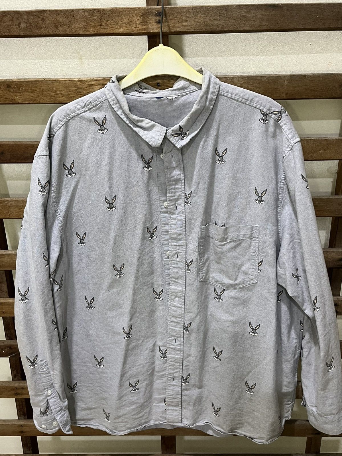 H&M Looney Tunes button Shirt Size US XXL / EU 58 / 5 - 1 Thumbnail