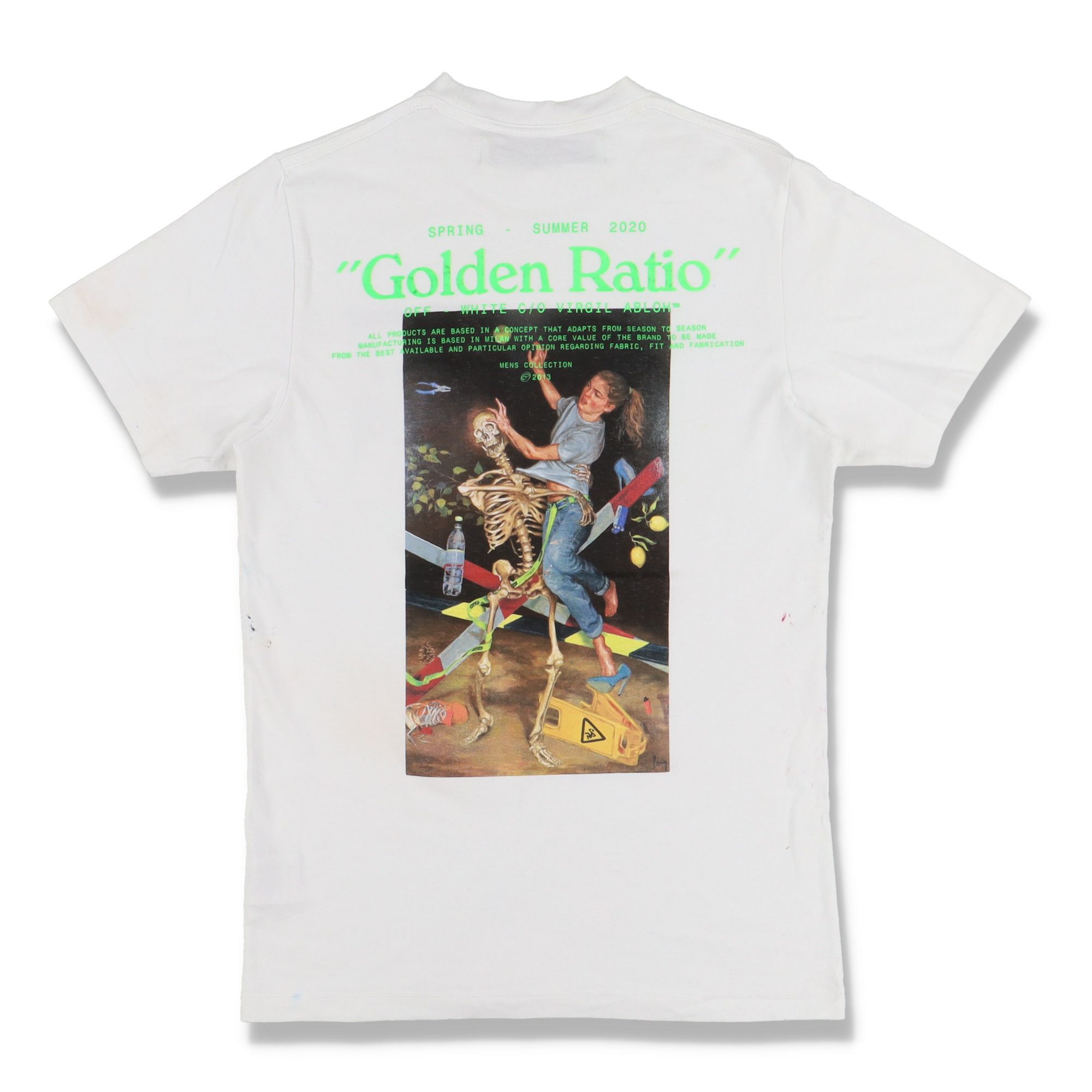 Off-White White Pascal Painting Golden Ratio Logo T-Shirt Size US M / EU 48-50 / 2 - 8 Thumbnail