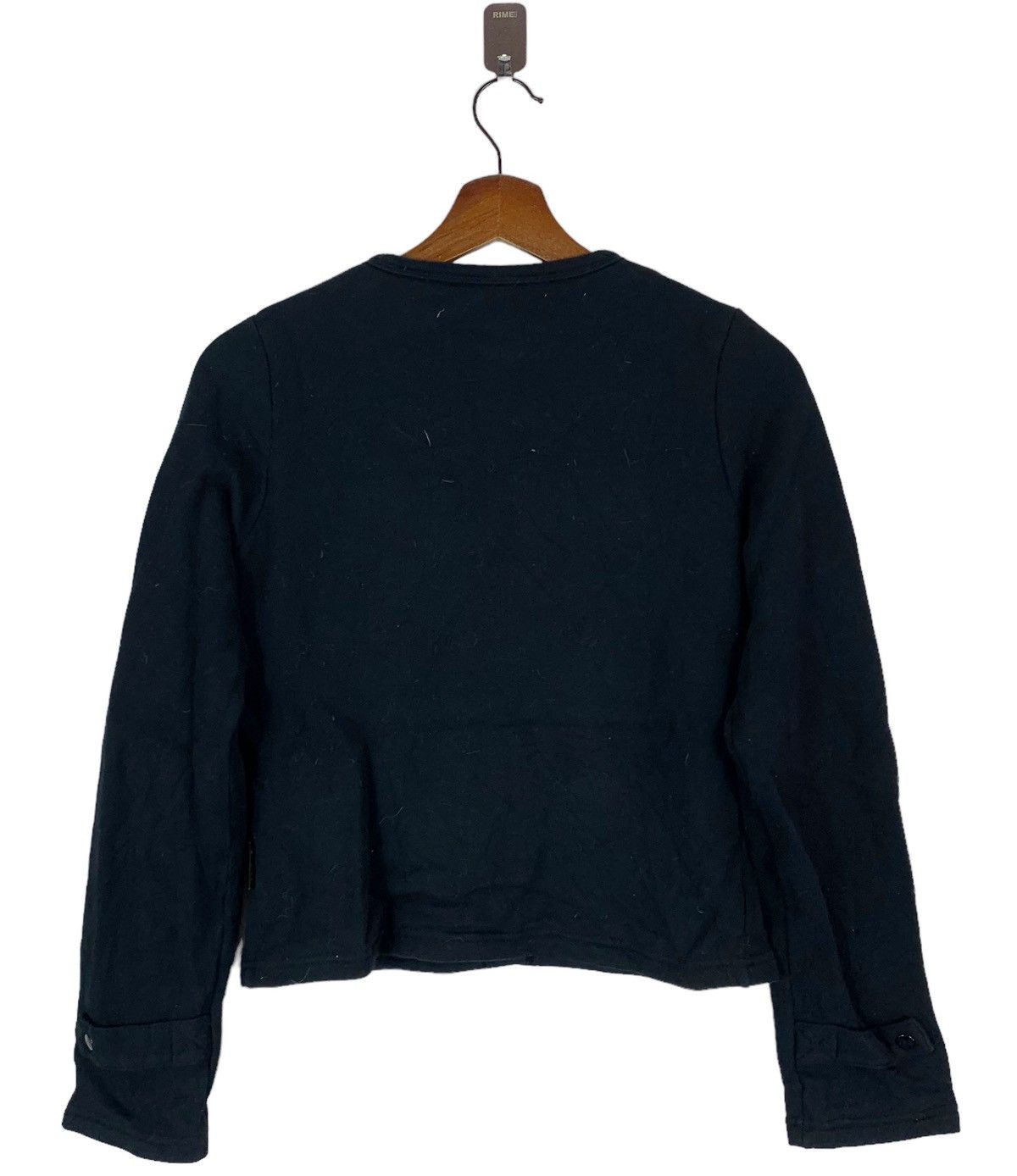 agnes b. Vintage Agnes B Snap Button Black Cardigan Size S / US 4 / IT 40 - 5 Thumbnail