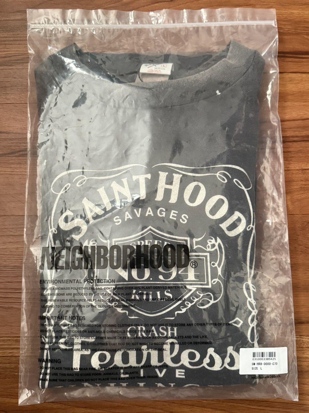 Neighborhood × Saint Michael Saint mxxxxxx S/S Fearless Tee Size US L / EU 52-54 / 3 - 6 Thumbnail