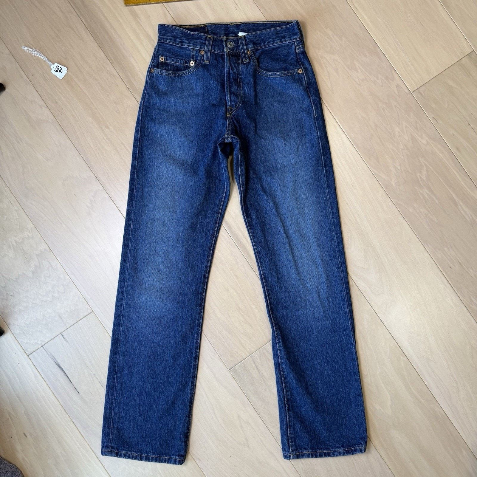Levi's Vintage Levis 501 Jeans 25 Blue Straight Leg Denim For Women Size US 26 / EU 42 - 2 Thumbnail