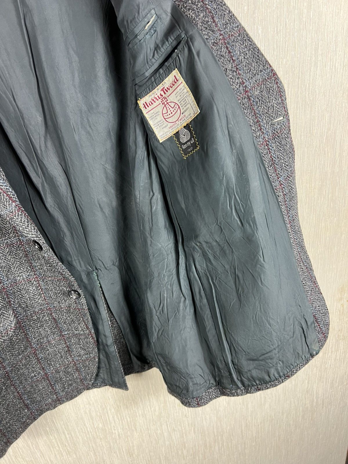 Harris Tweed Vintage 90s Harris Tweed wool light checked blazer jacket Size US L / EU 52-54 / 3 - 14 Thumbnail