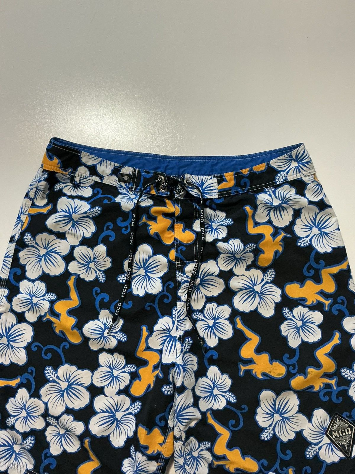 Other VTG Y2K MCD More Core Division Hibiscus Surf Board Shorts Size US 38 / EU 54 - 5 Thumbnail