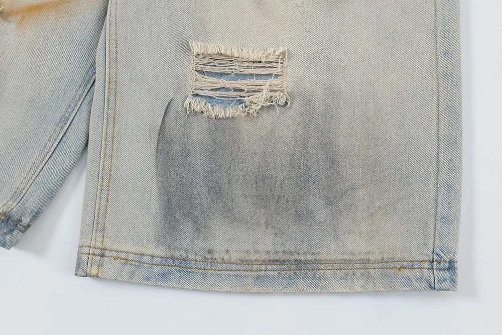 Other Dirty Mud Ripped Jorts Y2K Short Denim Size US 30 / EU 46 - 9 Thumbnail