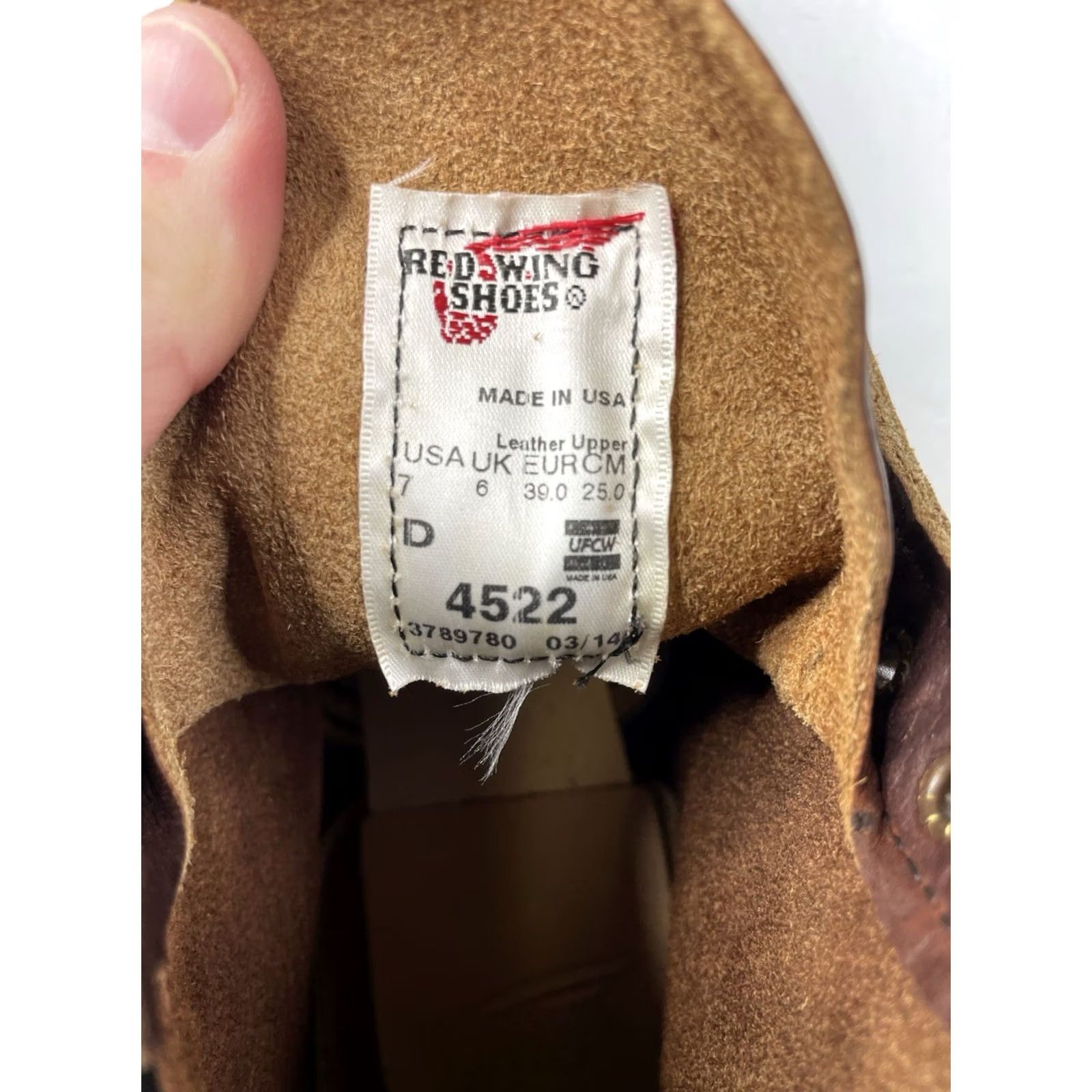 Red Wing Red Wing Shoes Brown Mens 7D Blacksmith Boots USA NEW Cork Soles Leather Size US 7 / EU 40 - 3 Thumbnail