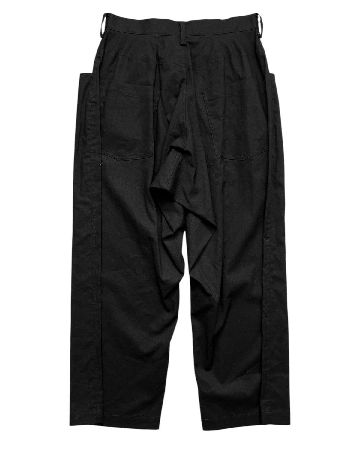 Yohji Yamamoto Yoke Flare Drape Trouser Pants Size 28" / US 6 / IT 42 - 2 Thumbnail