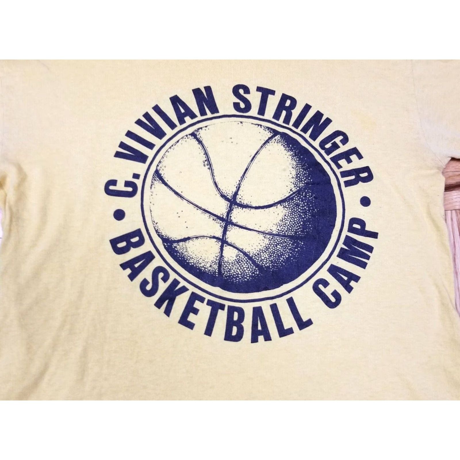 Nike VINTAGE Nike Big Swoosh Back Print Yellow 50/50 T-Shirt SZ MEDIUM Shirt Mens | 70s 80s Size US M / EU 48-50 / 2 - 3 Thumbnail